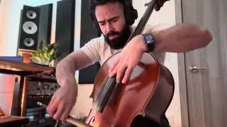 Microtonal unison cello Shepard tone