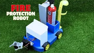 Obstacle Remover and Fire Protection Robot || Engineering University Demo Project || ZerOne Projects