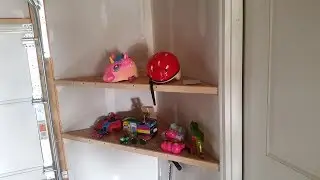 How to build the cheapest garage corner shelves DIY