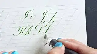 How to write Copperplate K, L / Most Satisfying Video