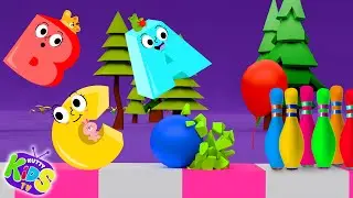 Learn Alphabet with Bowling ball Toys-Kutty Kids TV