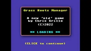 Grass Roots Manager 2022