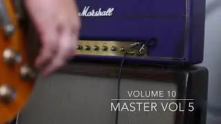 Marshall 1974 Purple Superlead Volume test with Gibson Les Paul