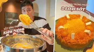 HOW TO MAKE CUPCAKE WITH SALTED EGG YOLK WITH 2 TASTY SAUCE. TIPS FOR CHEESE SAUCE AND OIL-EGG SAUCE