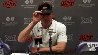Oklahoma State at TCU Postgame News Conference - 10/15/22