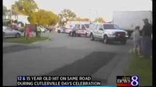 2 kids hit by 2 vehicles