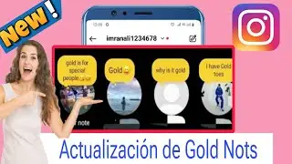 Cómo obtener notas de oro en Instagram 2024 | Cómo agregar notas doradas en Instagram