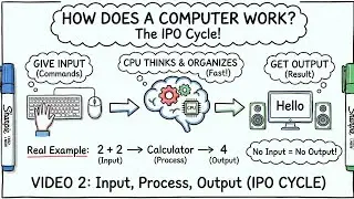 Input, Process, Output Explained | IPO Cycle in Hindi | video 2 | Computer Series #3