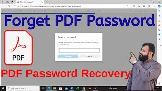 How to Recover PDF Password | How to Unlock PDF File without Password | Forget PDF Password