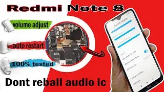 REDMI note 8 volume adjust on mobile restart problem 100% live solution
