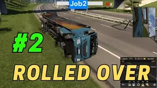 ETS2 Highlight #2   Fast Live Review and Rolled over
