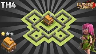 BEST TH4 BASE | TH4 BASE COPY LINK - CLASH OF CLANS