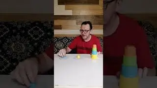 Головоломка из детской игрушки. Ханойская башня.