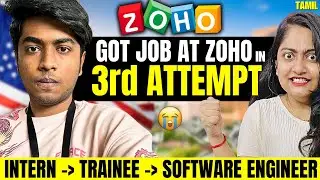 VeraLevel😳Finally to ZOHO as Software Engineer-Salary, Interview Ques,Rounds Revealed🔴🔥