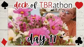 Deck of TBRathon VLOG || day 17: book shopping and flower pounding