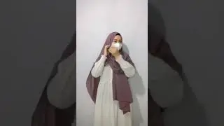 Tutorial hijab syar'i menutup bahu