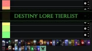 Destiny 2 | Ranking the Lore in a Tierlist