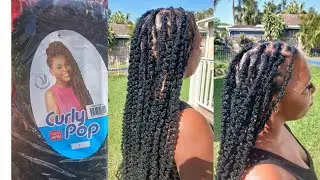 How To Install Curly Pop Crotchet Hair Tutorial 😍