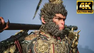Black Myth Wukong - Sun Wukong VS Ancient Gods Opening Scene Cinematic Gameplay (4K 60FPS)