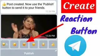 How To Make Reaction Button In Telegram | Emozi Button in Telegram | Telegram bot