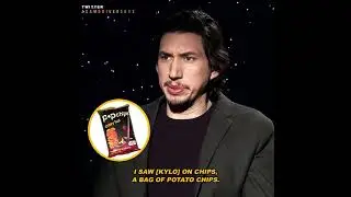 Adam Driver "Kylo wouldn't like those chips."