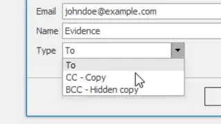 Mail Merge as Email with sending a carbon copy CC at yourself for evidence purposes
