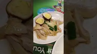 Hainanese Chicken Rice at a Singapore Hawker! 🍚🐔 Authentic Local Dish! 新加坡海南鸡饭！
