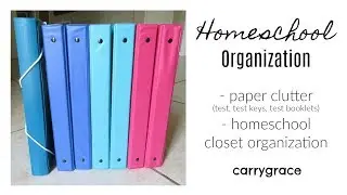 Homeschool Organization | Paper Organization | Homeschool Closet Organization