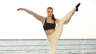 Gymnast Training Stretch Acrobatic Tricks