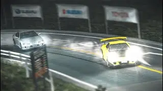 Keisuke Rematch In His RX7 FD At Tsubaki Line Uphill Initial D 8 English #61