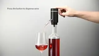 Electric Wine Aerator Pourer, Portable One-Touch Wine Decanter and Wine Dispenser Pump for Red Wine