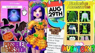 NEW Halloween ITEMS & Themes Soon! NEW CODE & BRAT Update Is LEAVING! | ROBLOX Dress To Impress News