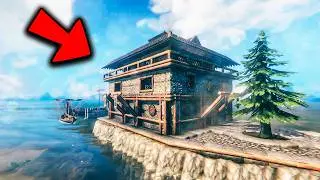 Log and Stone Design! | Triangle Garden and Big House | How is it inside? | Valheim