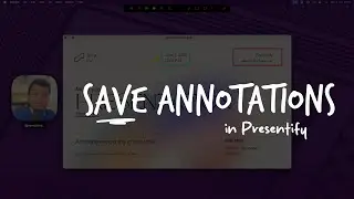 How to save annotations in Presentify?