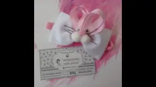 Laço🎀 fácil de coelhinha🐰 By. Jessica pink