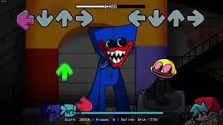 FNF VS Huggy Wuggy 2nd SONG replaced FULL HORROR GAME HARD  360P