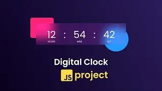 Digital Clock In HTML CSS and JavaScript | Digital Clock