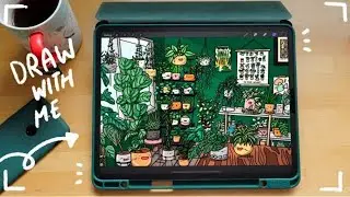 Draw with me Procreate | Chatting about my art journey, plant care, and sublimation printing!