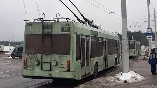 Троллейбус Минска БКМ 321 бортовой номер 5653 марш 60