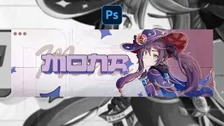Speedart - Mona Genshin Impact Twitter Header