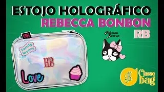 ESTOJO ORGANIZADOR REBECCA BONBON HOLOGRÁFICO LOJA CLASSEBAG