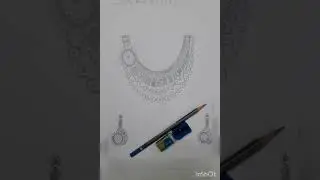jewelery Design Pencil Sketching ✏️ 😍 👌 #youtubshorts #trending #viral #ytshorts #jewelery