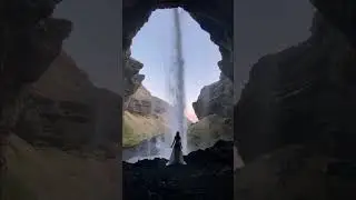 This place was a dream 💜 #iceland #ethereal #waterfall #fairytale