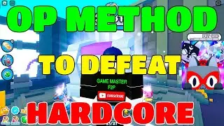 OP METHOD TO DEFEAT HARDCORE IN PET SIMULATOR X. HOW TO UNLOCK PIXEL WORLD IN PET SIM X EASILY.