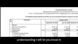 Persistent Systems Results | Persistent | Persistent Systems Share | Persistent Systems Q2 Results