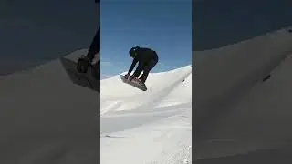 random snowboard trick - gorilla grab