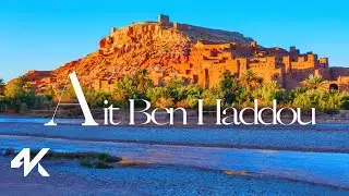 Kasbah Ait Ben Haddou Aerial View - 4K Scenic Drone Tour - UNESCO World Heritage Site