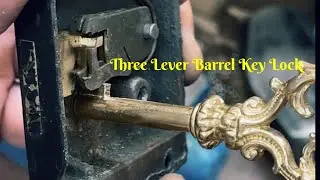 three lever lock barrel key make