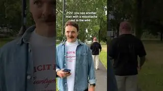 The Unspoken Gentlemanly Stand-off… 🥸🥸 #moustache #comedy #sketch #funny #relatable #gym #viral