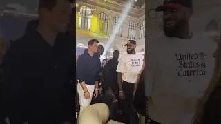 LeBron James and Tom Brady Meet in Paris! 🇺🇸